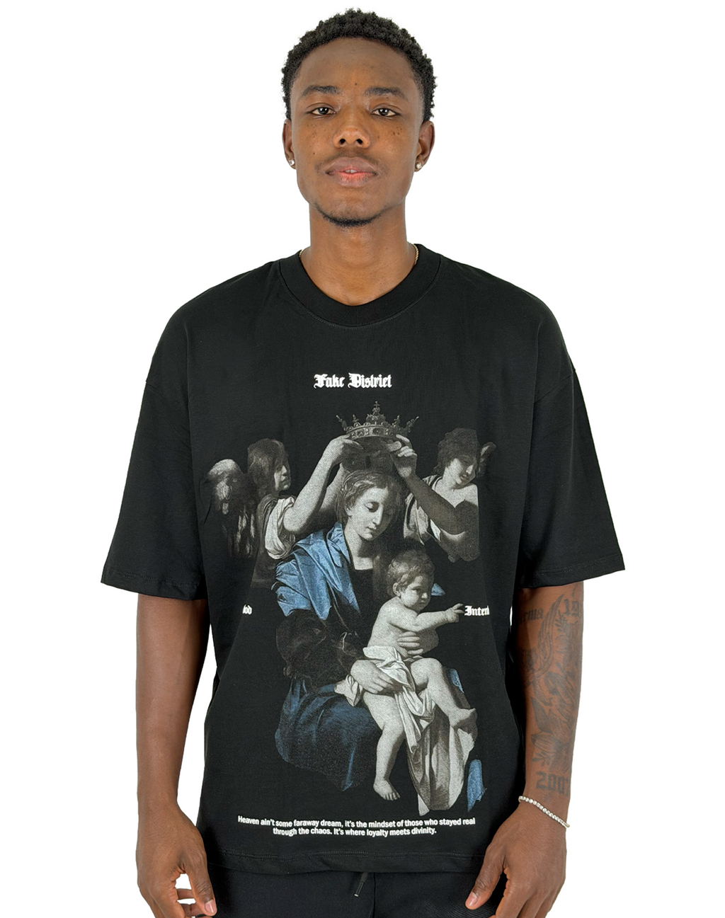 GOOD INTENTIONS SACRED CAMISETA OVERSIZE FIT NEGRA
