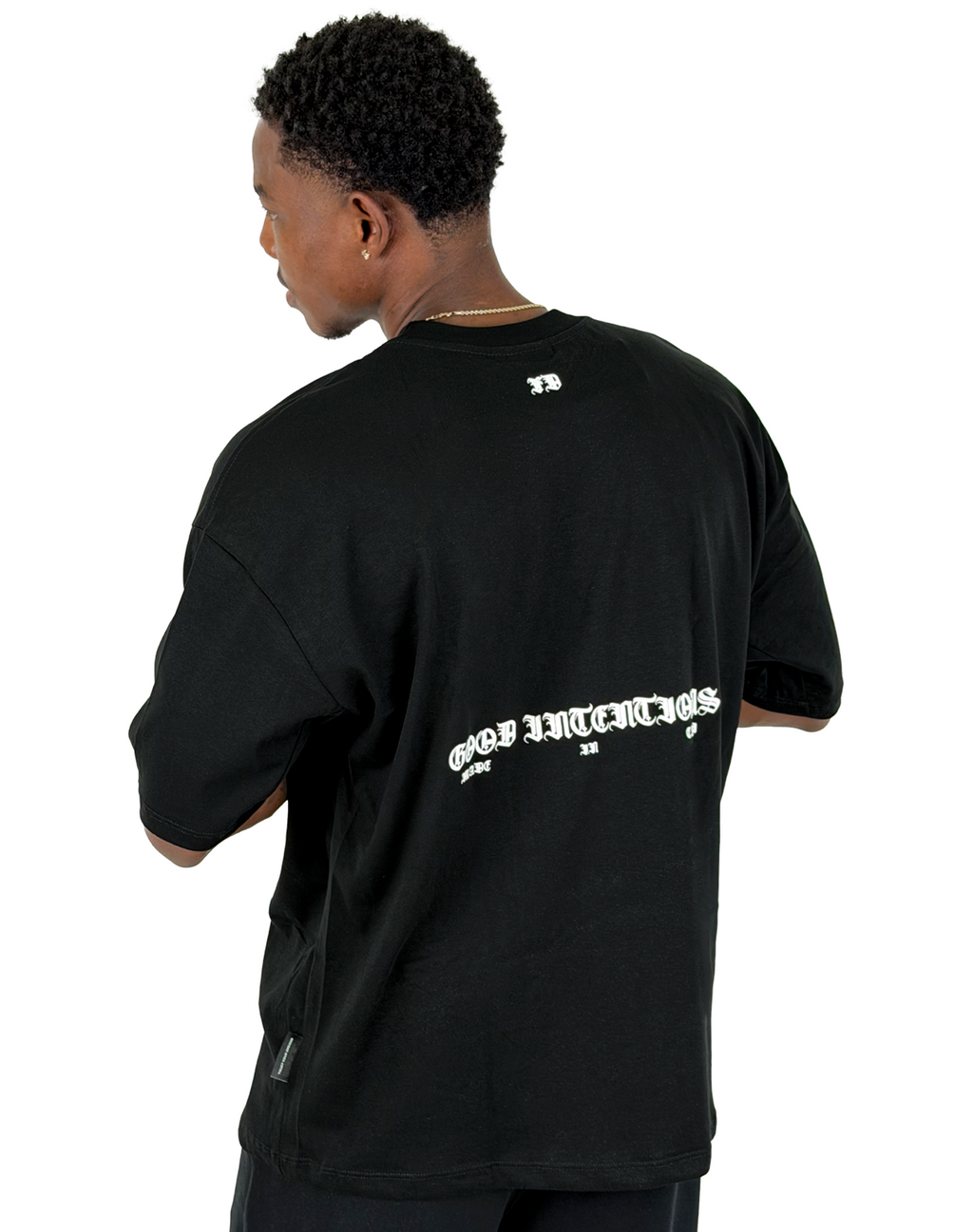 GOOD INTENTIONS SACRED CAMISETA OVERSIZE FIT NEGRA