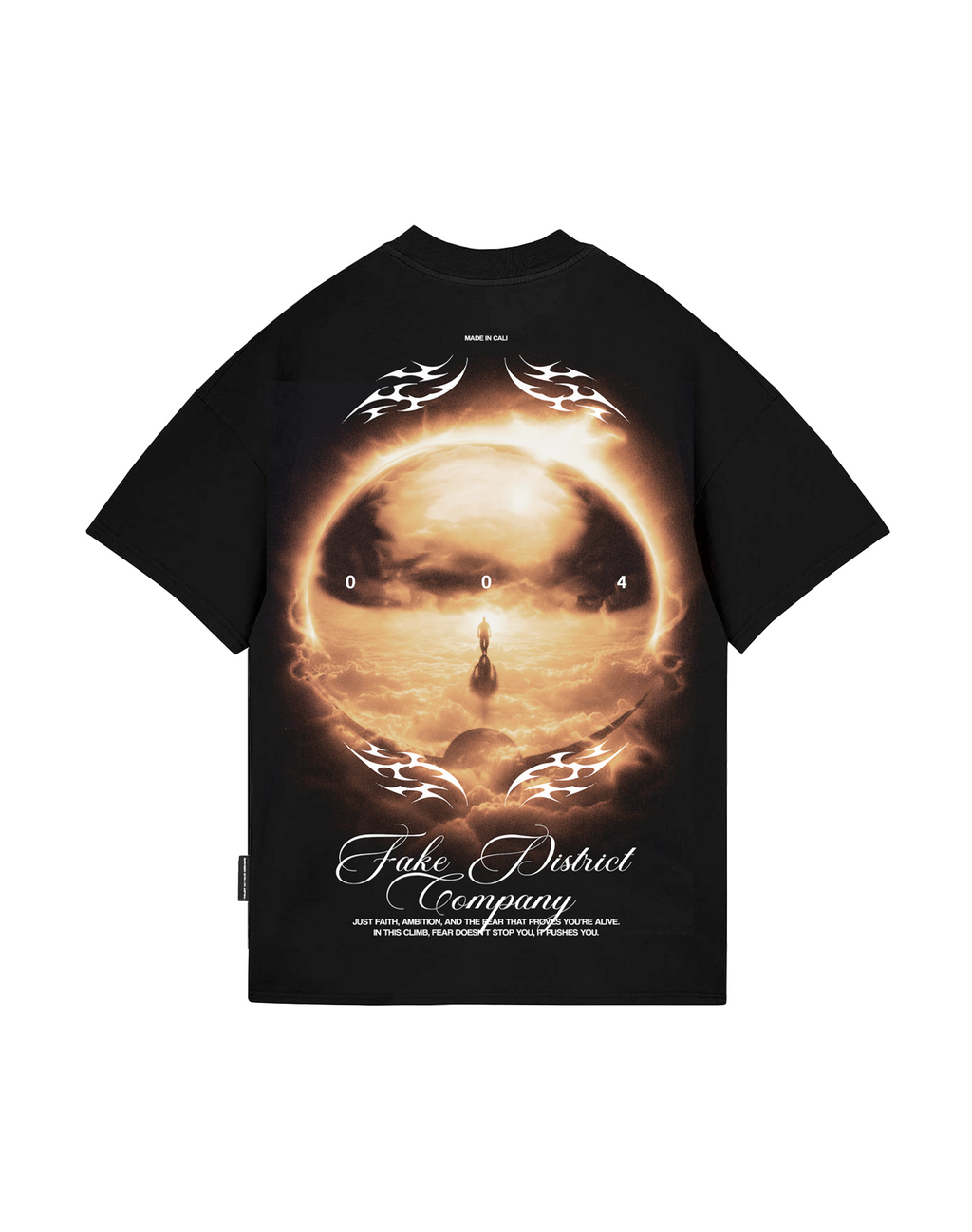 FEAR OF SAINTS ECLIPSE CAMISETA OVERSIZE FIT NEGRA