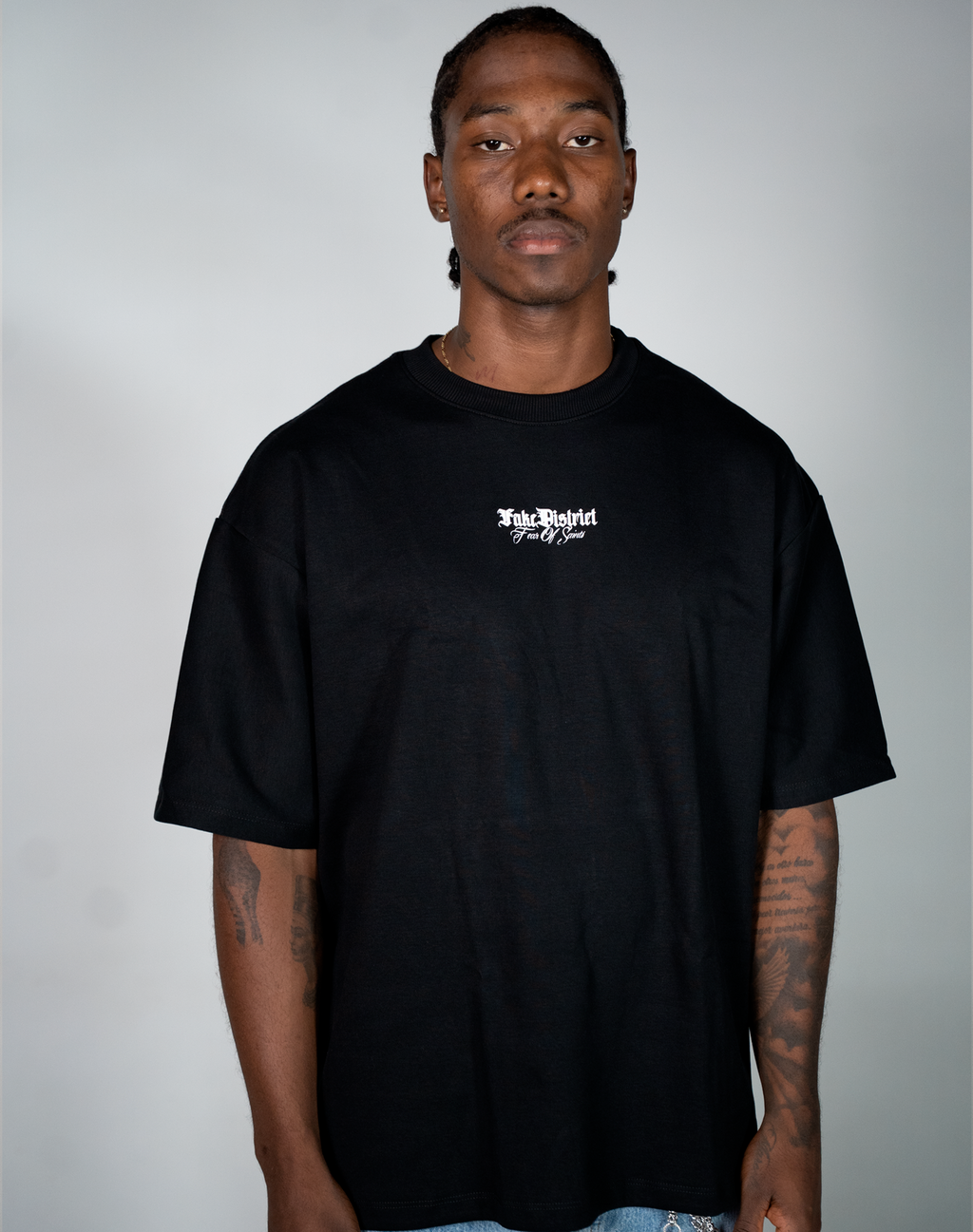 FEAR OF SAINTS GOD CAMISETA OVERSIZE FIT NEGRA