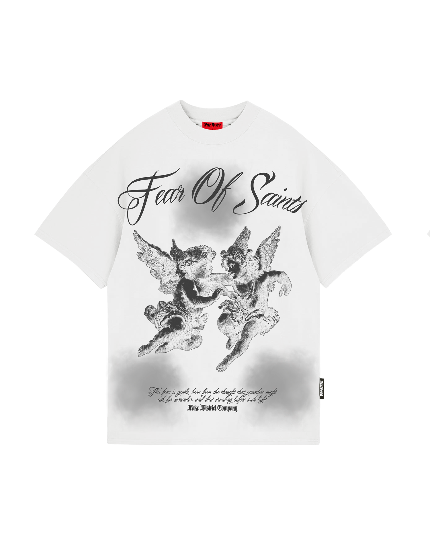 FEAR OF SAINTS HERESY CAMISETA OVERSIZE FIT HUESO