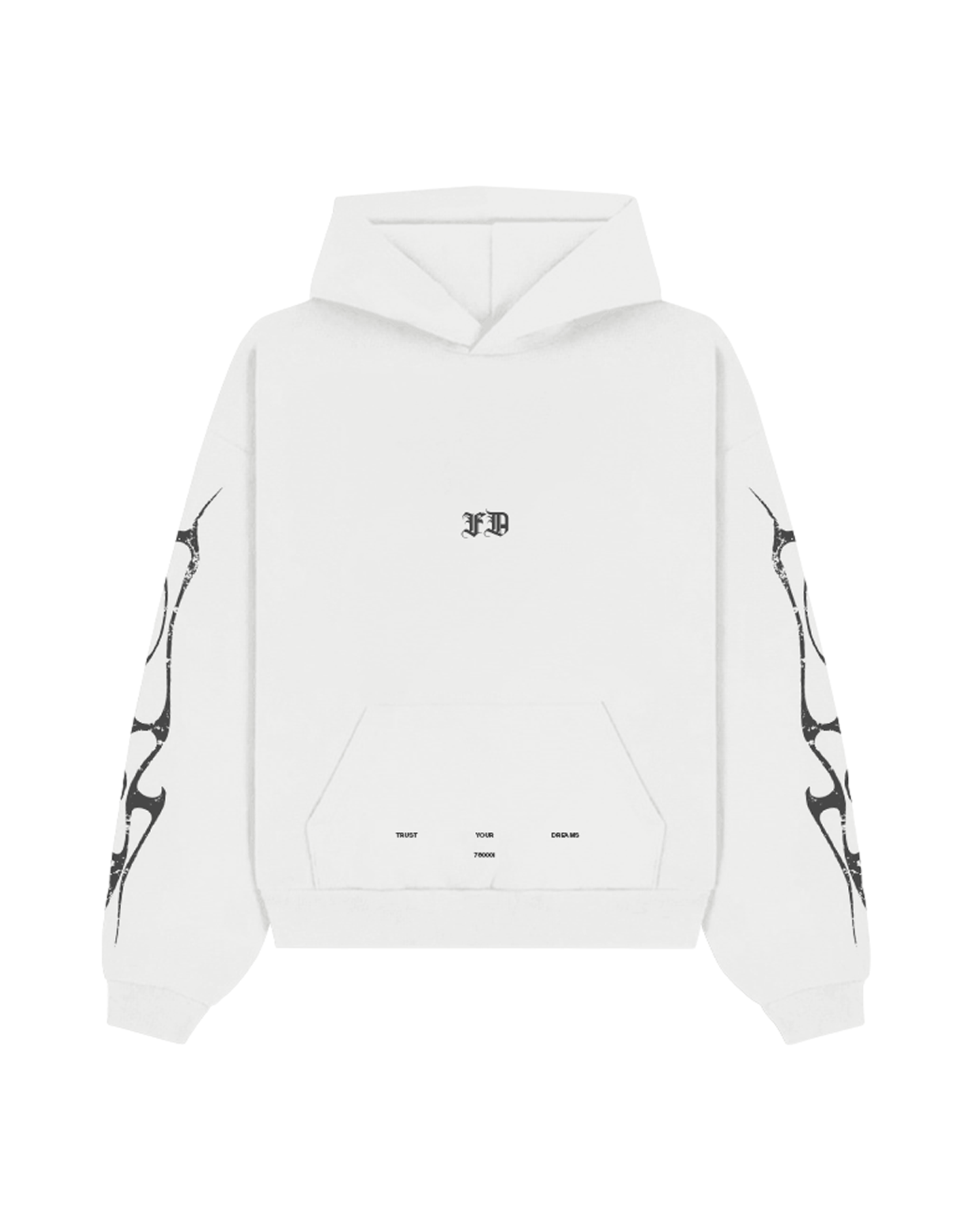 FEAR OF SAINTS HOODIE OVERSIZE FIT HUESO