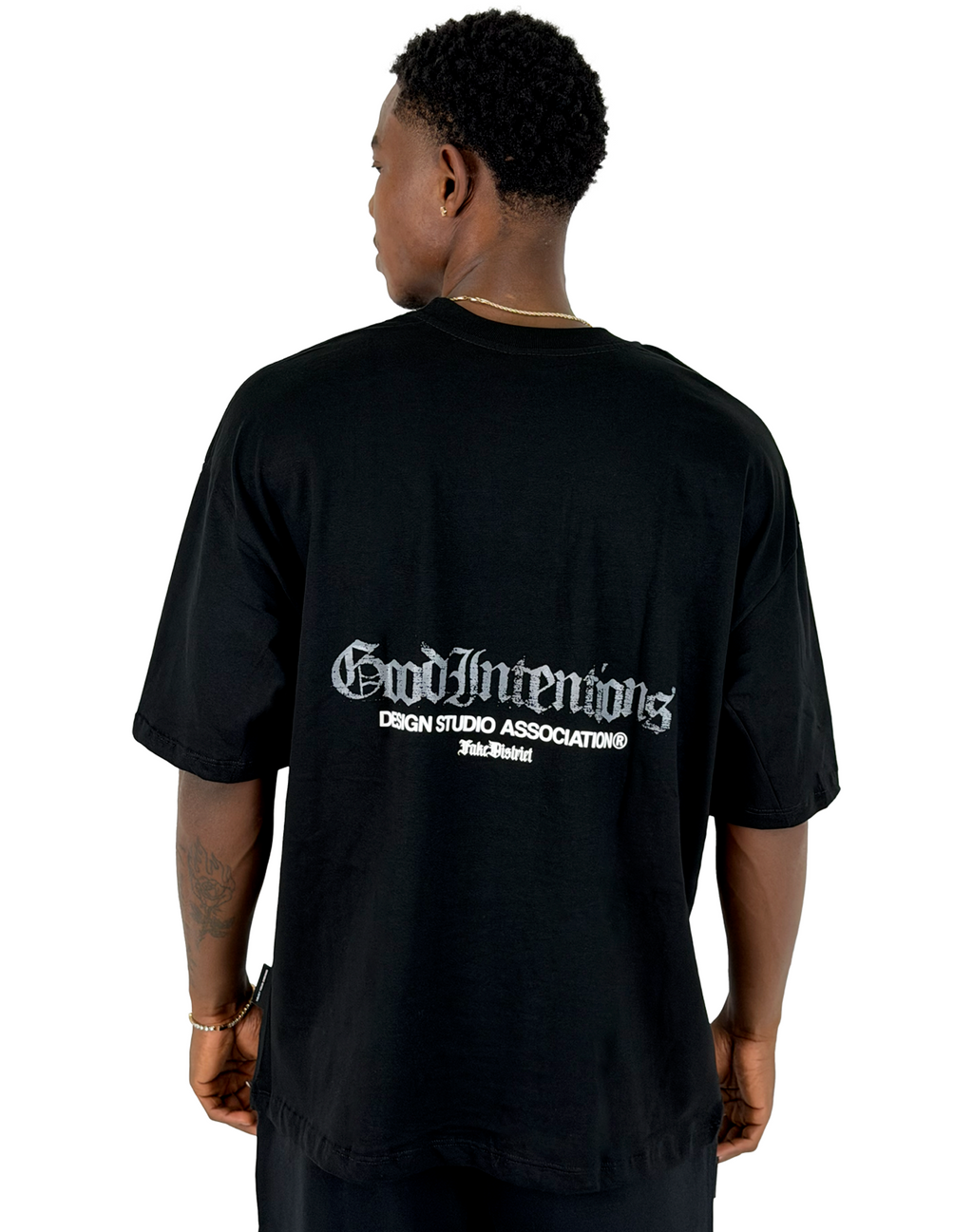 GOOD INTENTIONS TRUTH THE LIGHT CAMISETA OVERSIZE FIT NEGRA