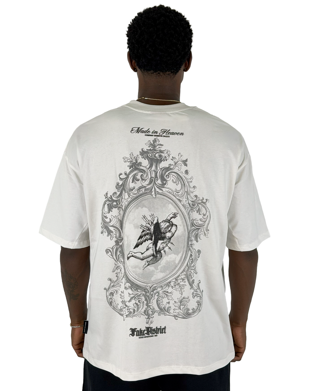 GOOD INTENTIONS FALLEN GRACE CAMISETA OVERSIZE FIT HUESO