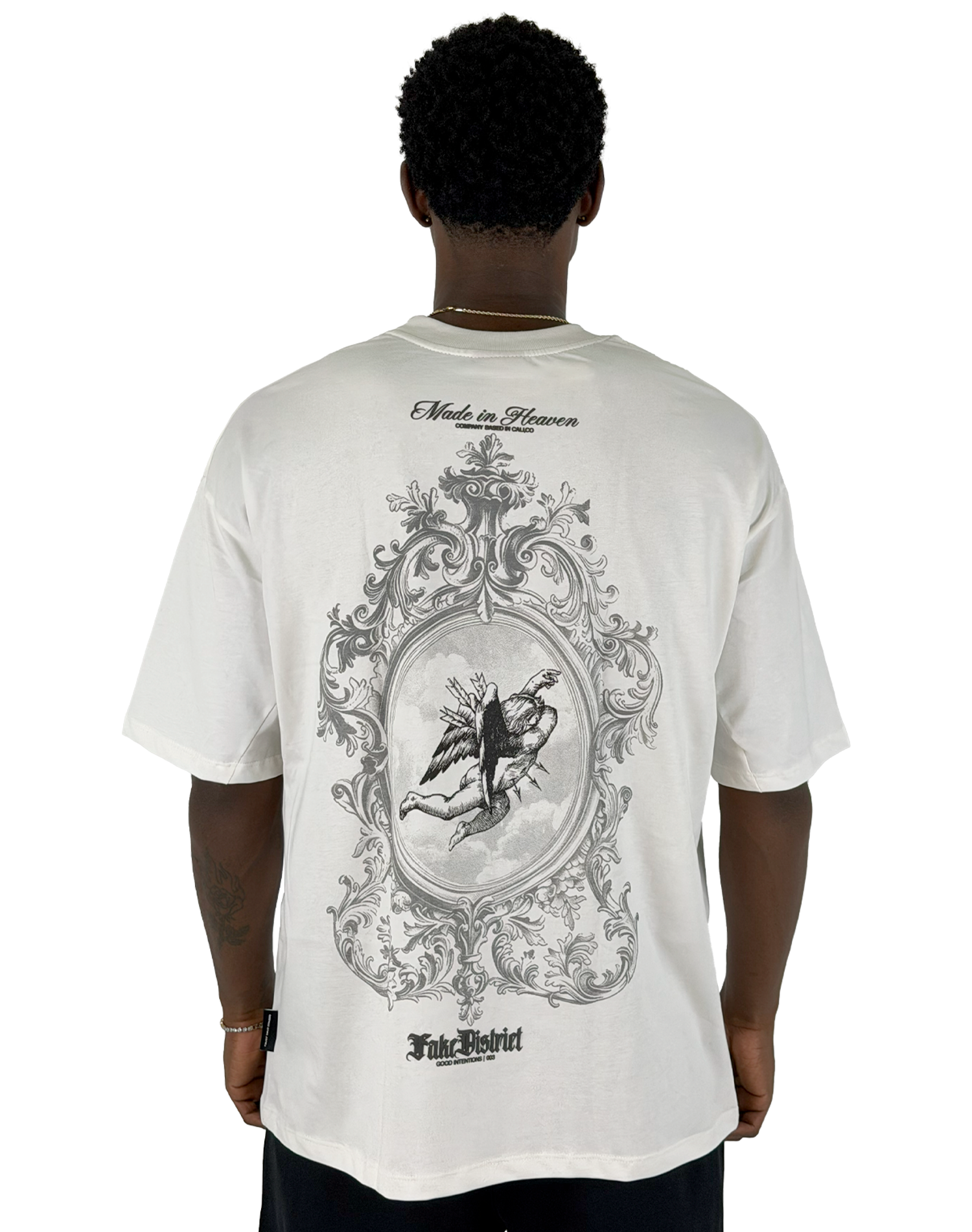 GOOD INTENTIONS FALLEN GRACE CAMISETA OVERSIZE FIT HUESO