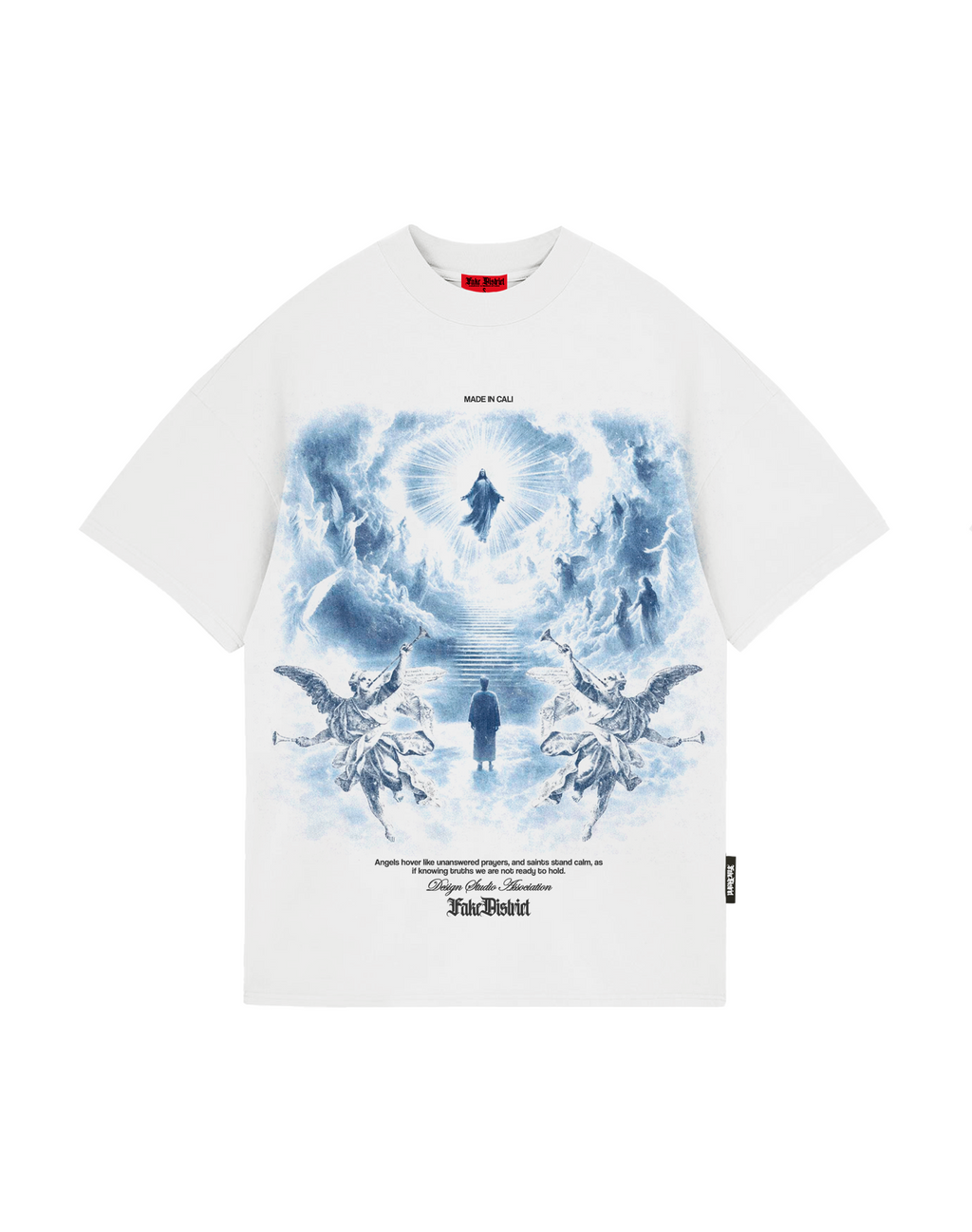 FEAR OF SAINTS PARADISE CAMISETA OVERSIZE FIT HUESO