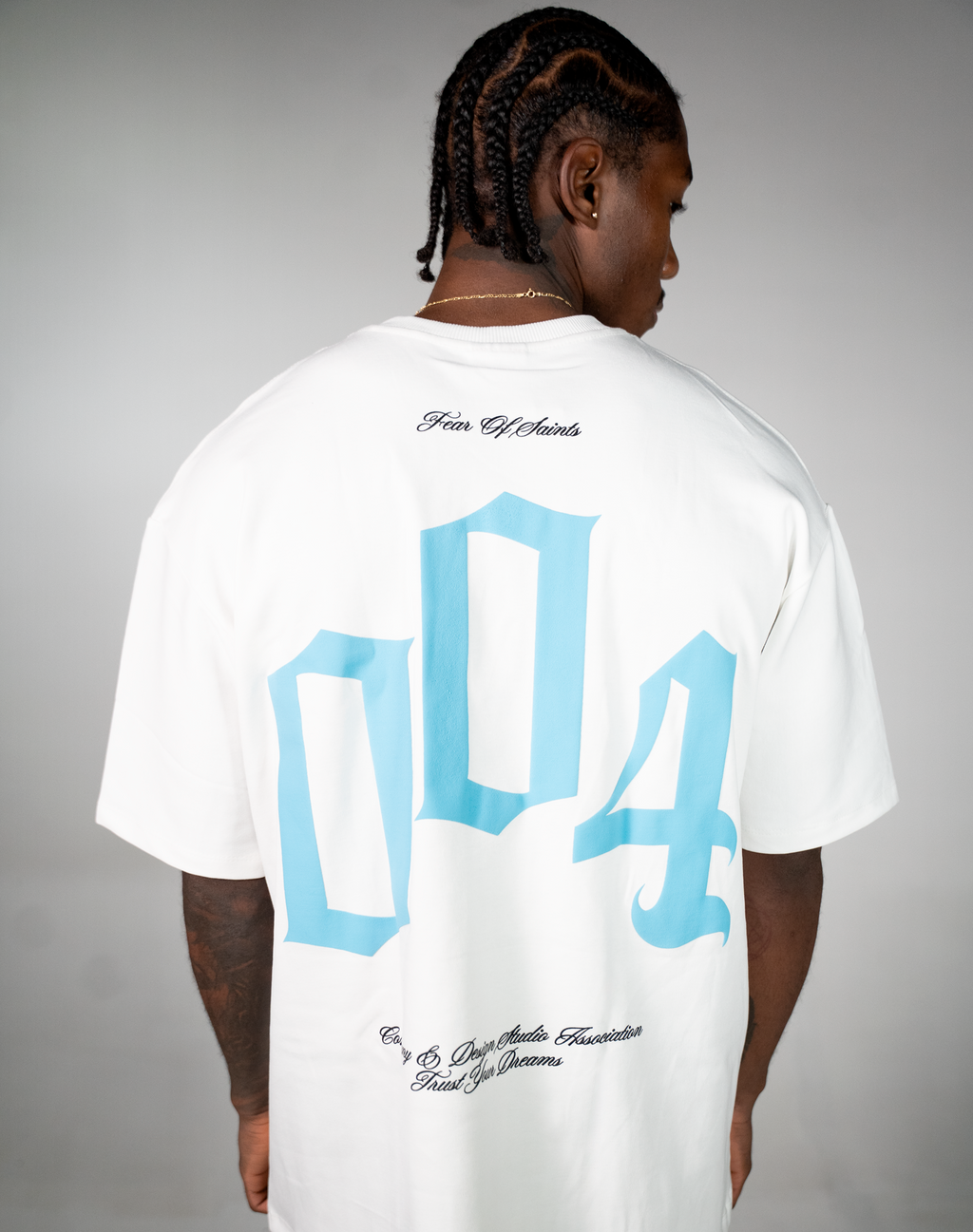 FEAR OF SAINTS PARADISE CAMISETA OVERSIZE FIT HUESO