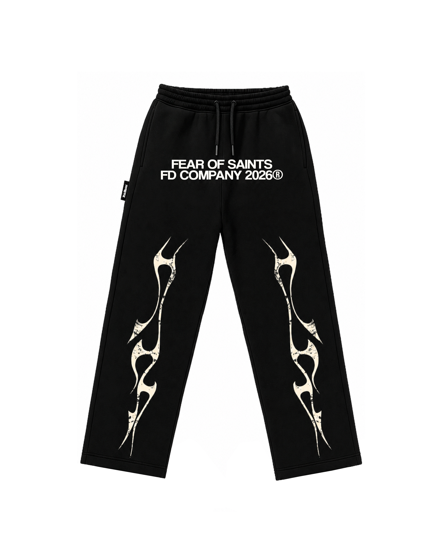 FEAR OF SAINTS SWEATPANT OVERSIZE FIT NEGRO