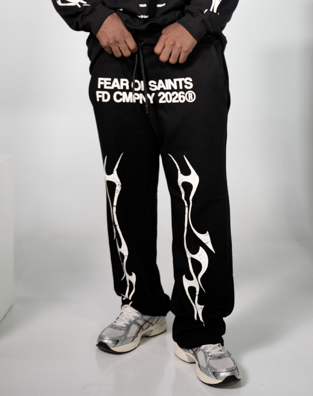 FEAR OF SAINTS SWEATPANT OVERSIZE FIT NEGRO