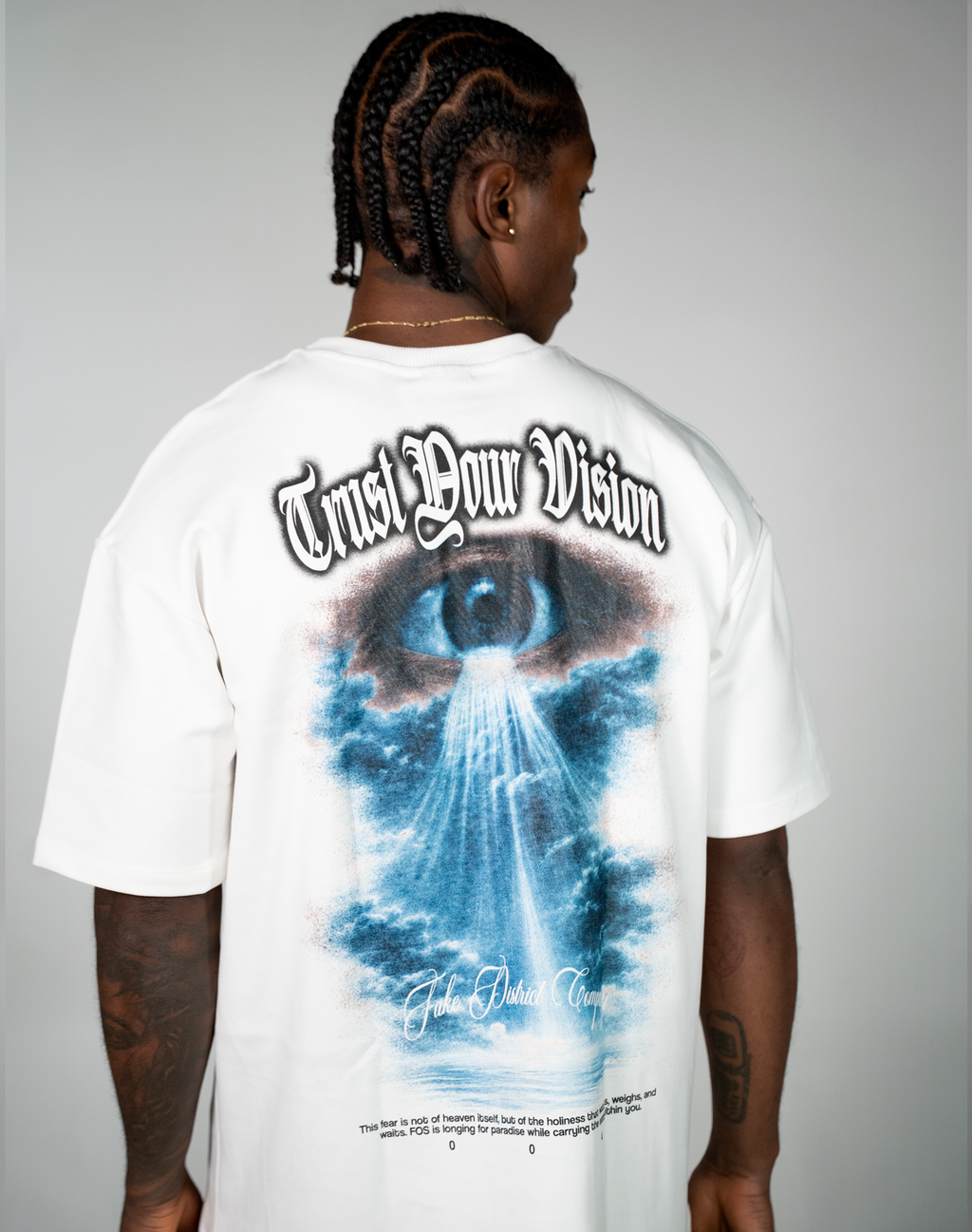 FEAR OF SAINTS VISION CAMISETA OVERSIZE FIT HUESO