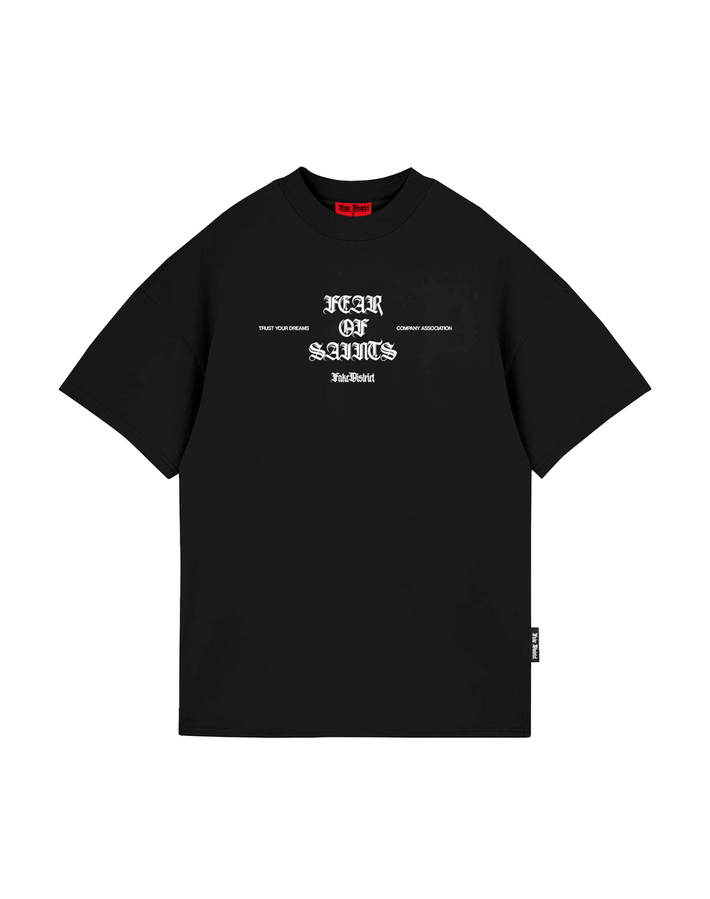 FEAR OF SAINTS VITRAIL CAMISETA OVERSIZE FIT NEGRA